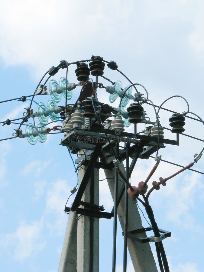 Electricity pylon stock photos Electricity pylon stock photos