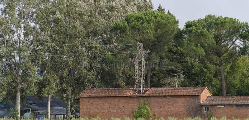 Electricity pylon royalty free stock images
