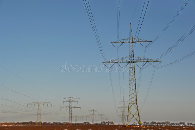 Electricity pylons