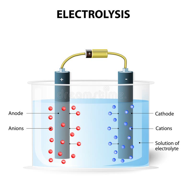 Electrolysis Experimental Set Up Electrolysis Stock Illustrations – 1 ...