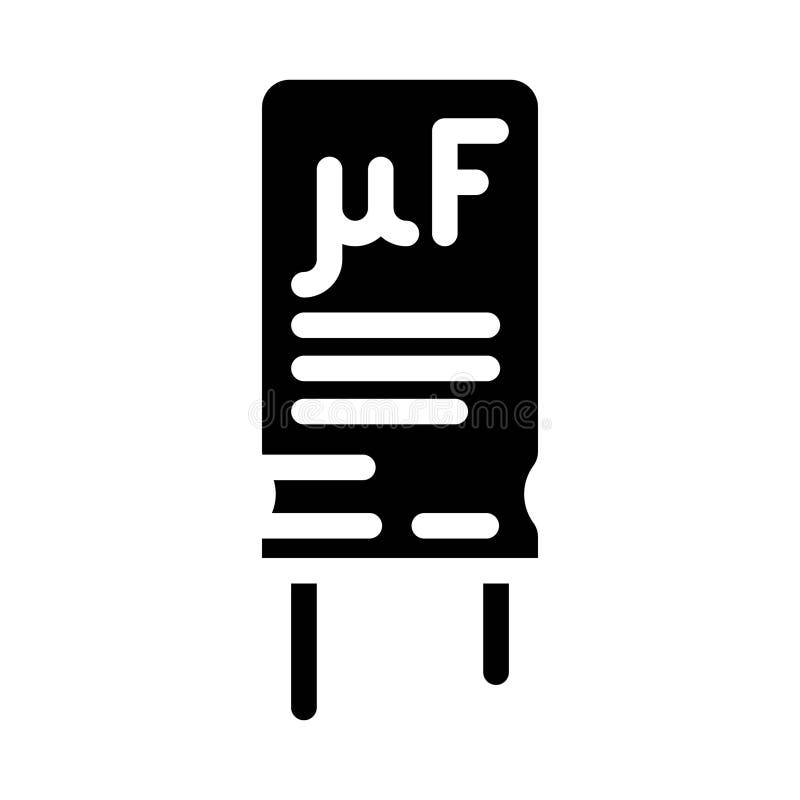 Electrolytic Capacitor Electronic Component Color Icon Vector