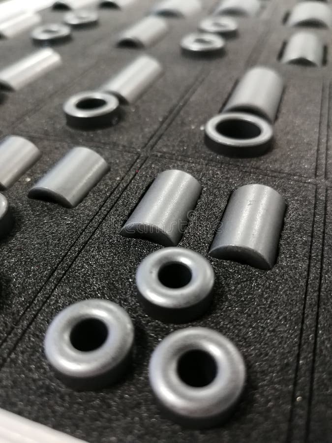 Ferrites for Cable Assembly for Automotive Applications Stock Photo