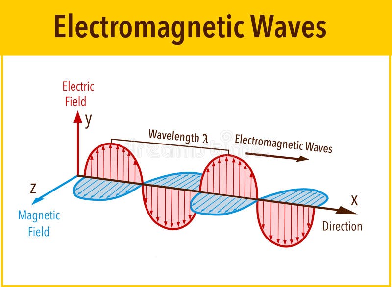 The Electromagnetic Spectrum Vector Diagram Stock Vector