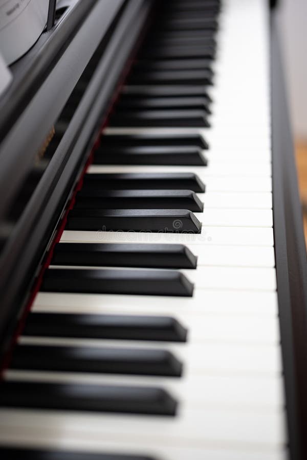 Electronic or Acoustic Piano Keys, No People Stock Image Image of