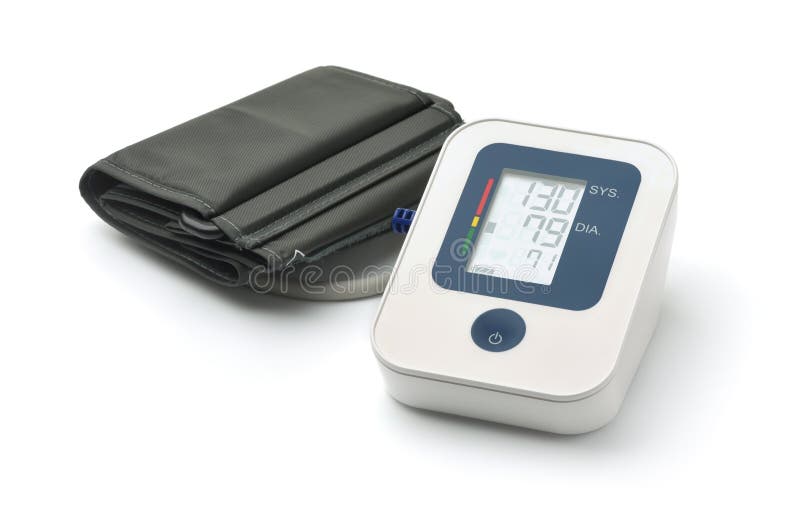 electronic-blood-pressure-monitor-stock-photo-image-of