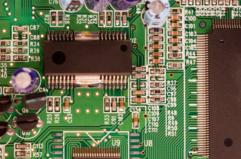 Electronic board stock photo. Image of chip, connection 12167986