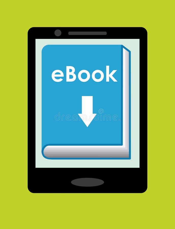 Electronic book design stock vector. Illustration of reader 48289717