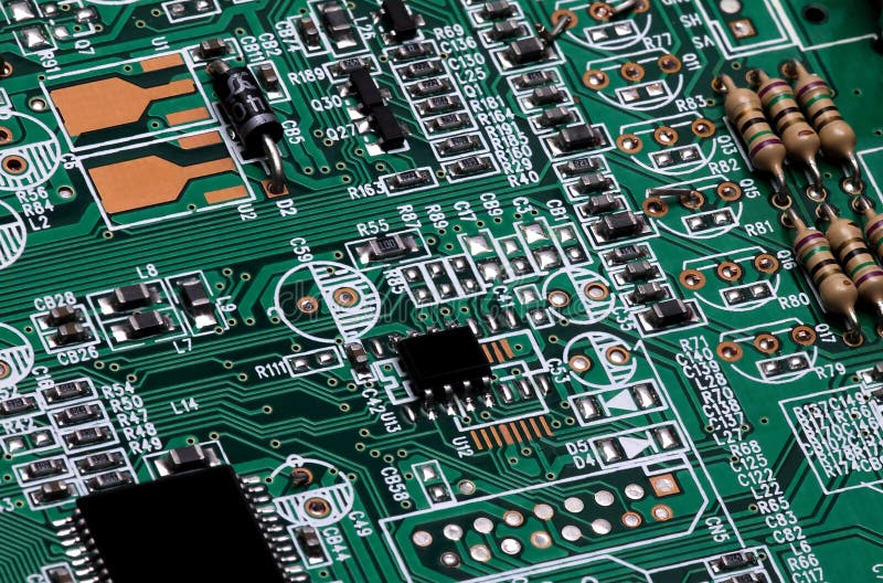 Electronic chip stock image. Image of technology, technical 21558369