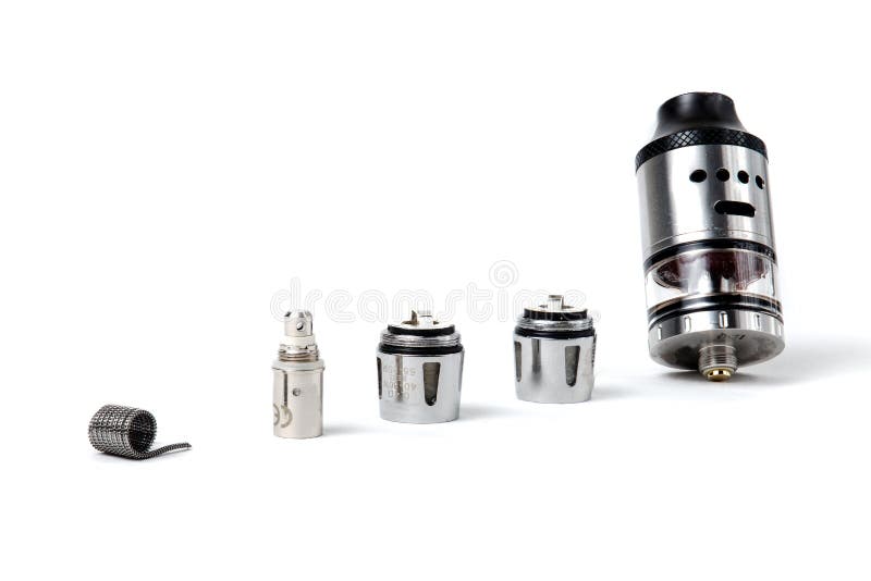 Electronic Cigarette Tank and Coils Stock Photo Image of coils