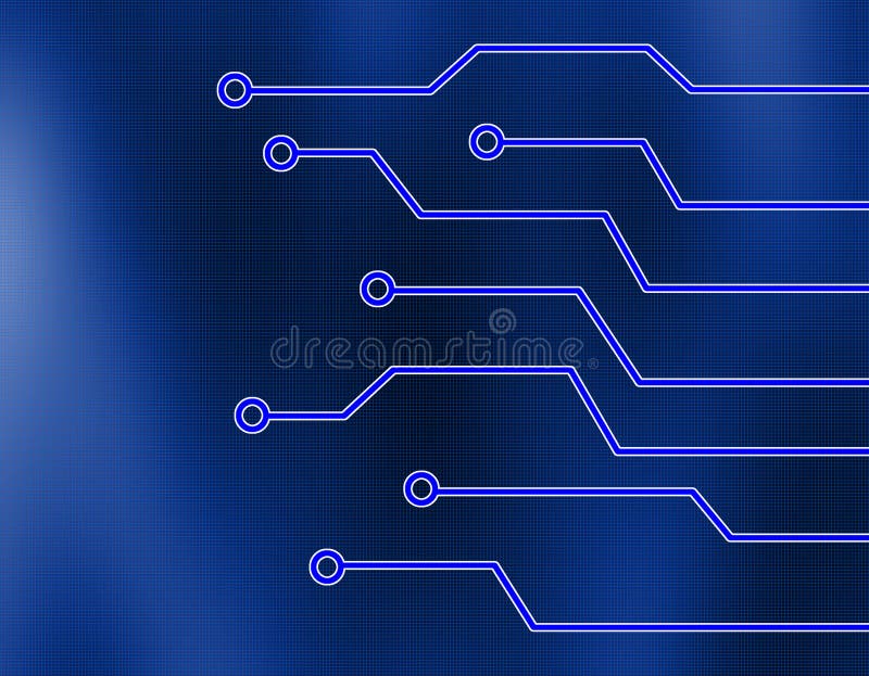Electronic circuit board stock illustration