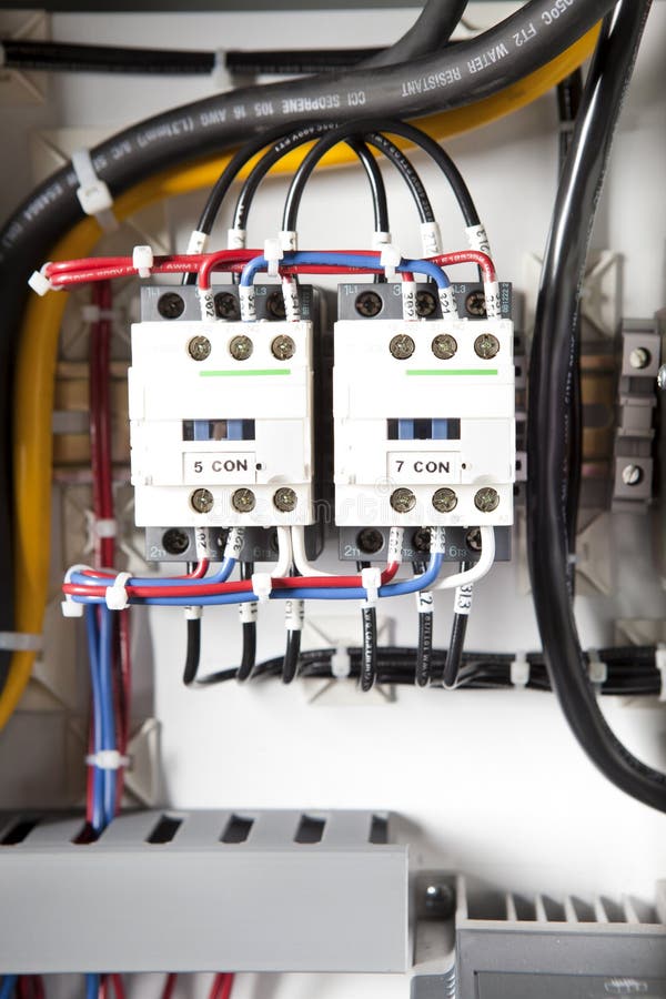 Electronic Circuit Board with Wires. Stock Photo Image of integrated