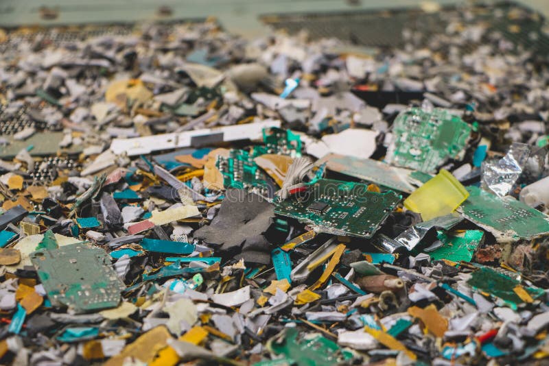 Electronic Circuits Garbage Stock Photo Image of board, integrated 129251418