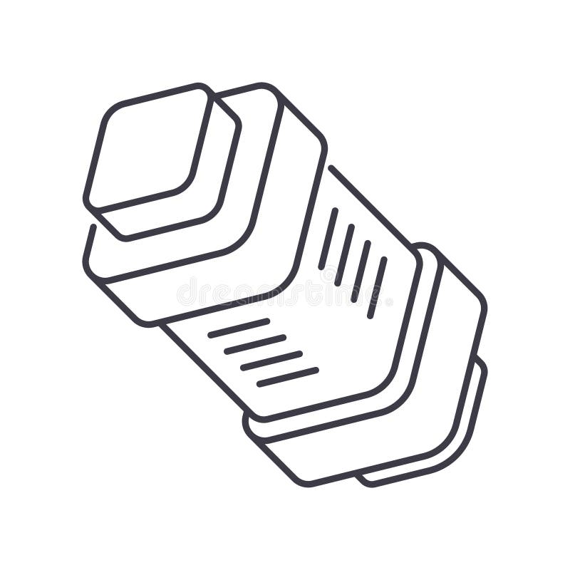 Car Coil Linear Icon. Modern Outline Car Coil Logo Concept on Wh Stock