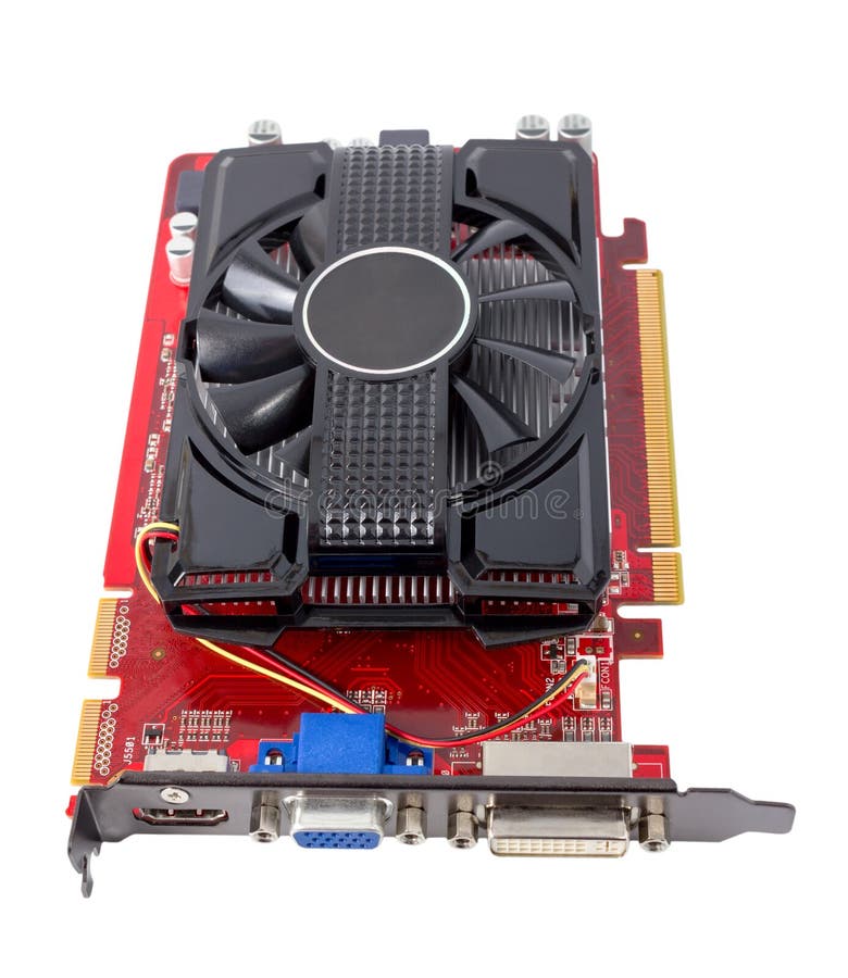 Electronic collection - Computer videocard royalty free stock image