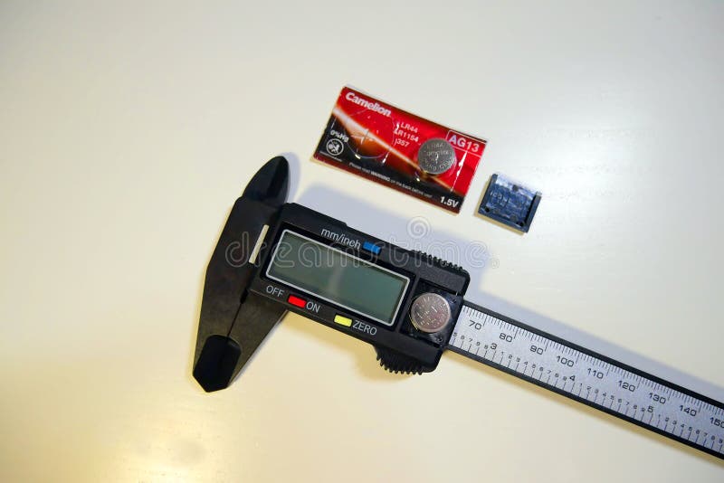 Electronic Digital Vernier Caliper Details and Closeup. the Appearance