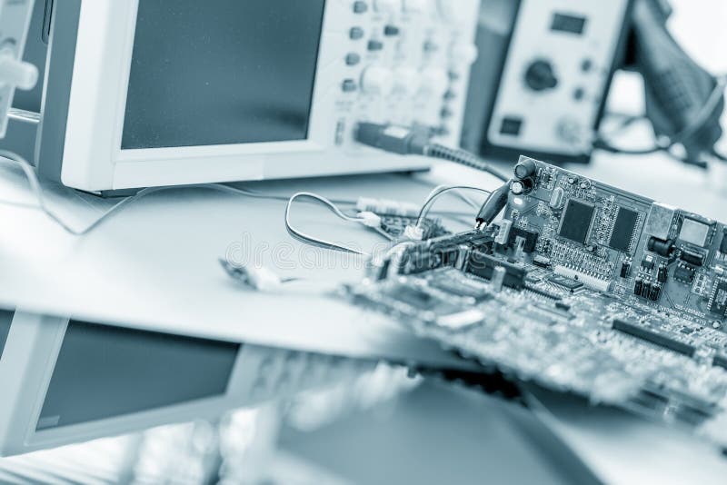 Electronic Equipment Repair Laboratory Stock Photo Image of electronic, motherboard 198020024