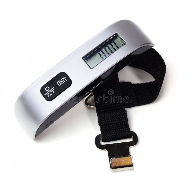 Close Up of Hand Luggage Scale for Control the Weight. Stock Photo - Image  of control, board: 174570710