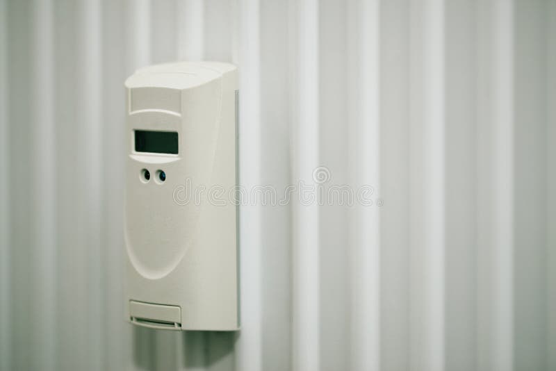 Electronic Heat Cost Allocator on Radiator Stock Photo Image of heat