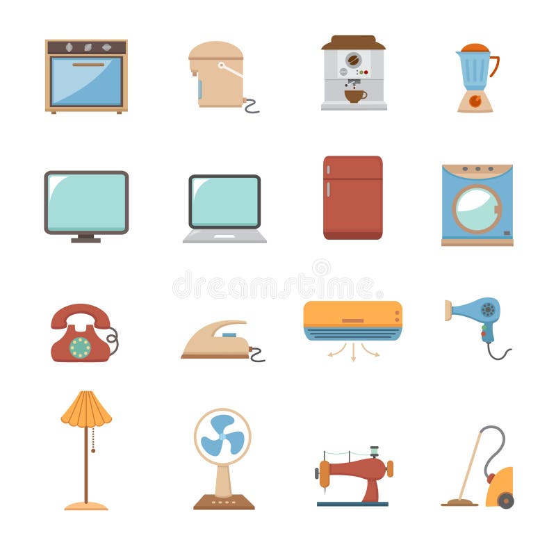 Large Set of Household Items and Many Toys on White Background Stock Vector  - Illustration of household, fork: 176113225