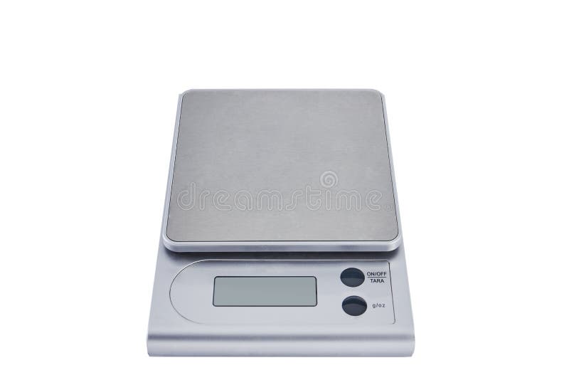 Electronic kitchen scales stock photo. Image of modern 66852868
