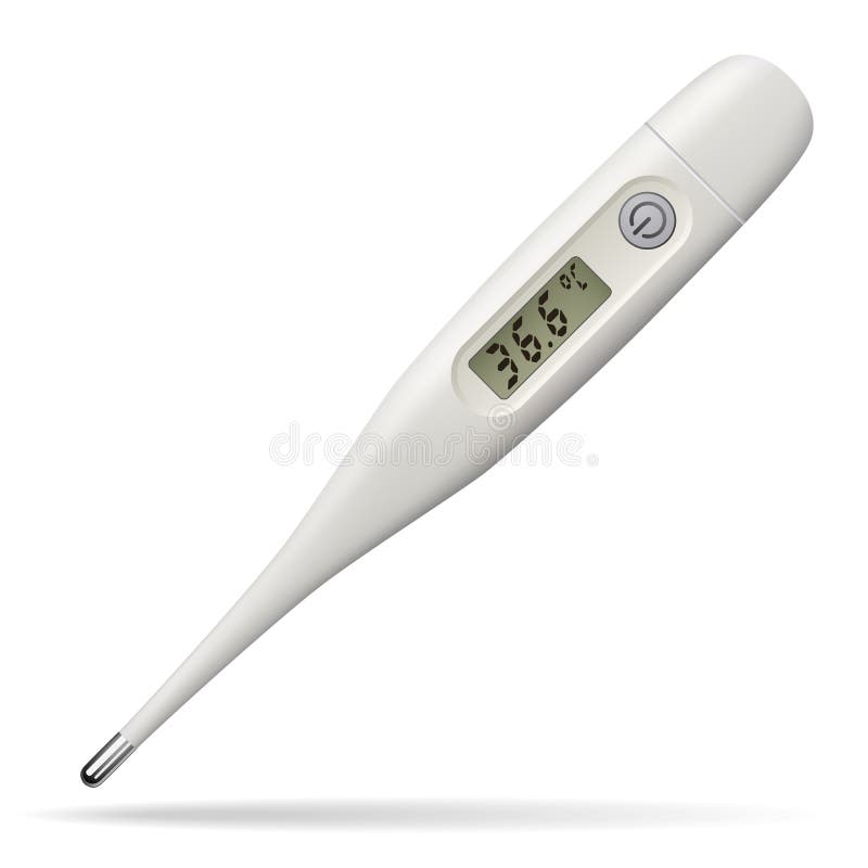 Medical Electronic Thermometer Stock Illustration Illustration of