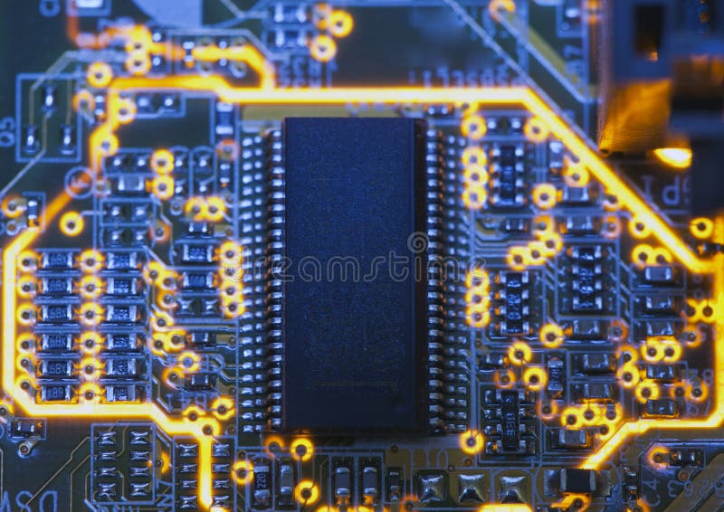 Electronic microcircuit and microchip stock photos Electronic microcircuit and microchip stock photos