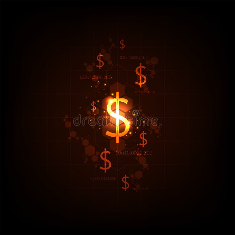 Electronic money alternative to the future. royalty free illustration