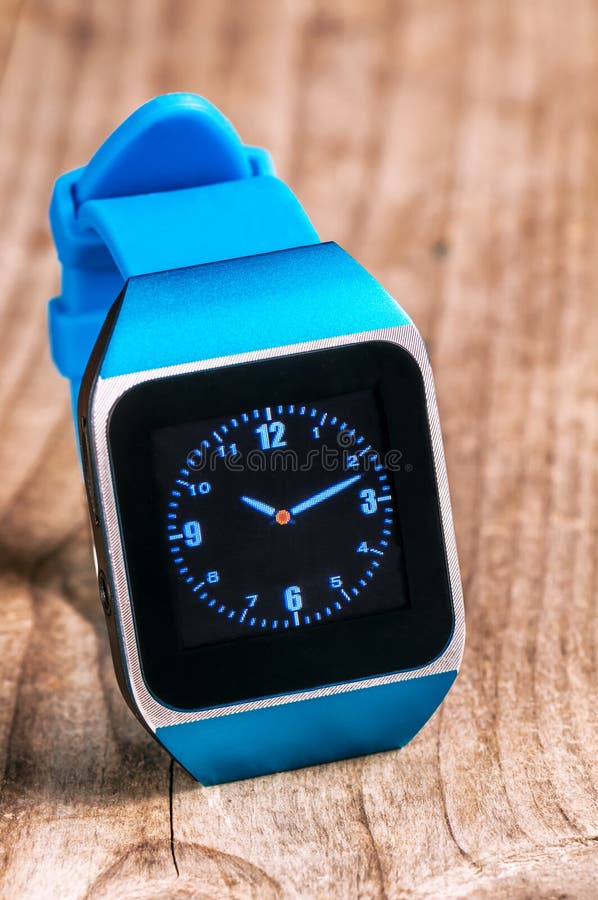Electronic sport watch stock photo. Image of blue, digital 77820482