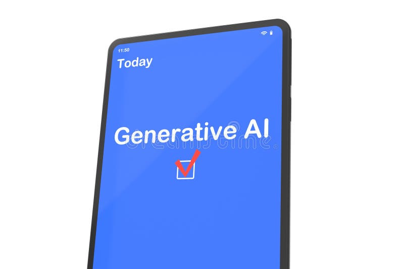 Electronic Tablet with Calendar App and Text Generative AI Scheduling Electronic Tablet with Calendar App and Text Generative AI Scheduling