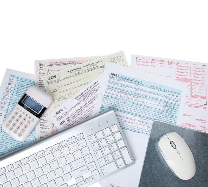 Electronic Tax Fing editorial stock image. Image of computer 135625749