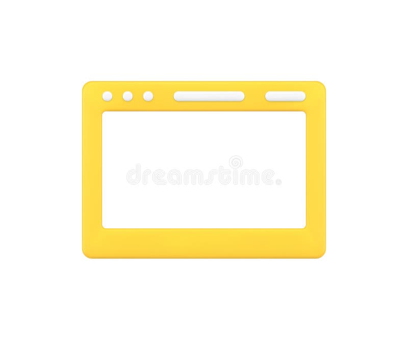 Electronic web internet laptop digital display media monitor 3d simple icon vector illustration vector illustration