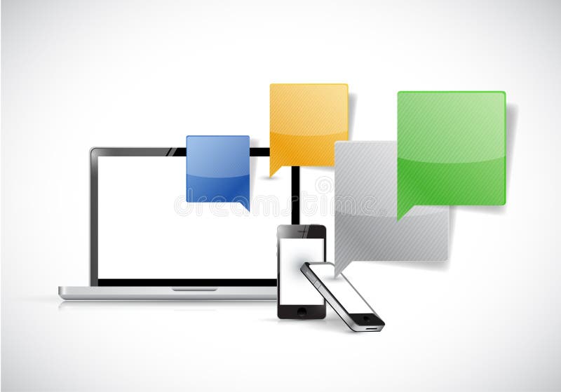 Electronics and Communication Stock Illustration Illustration of computer, elements 10585567