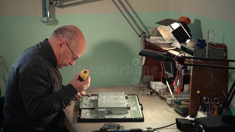 Electronics repair stock video Video of professional Circuit Diagram