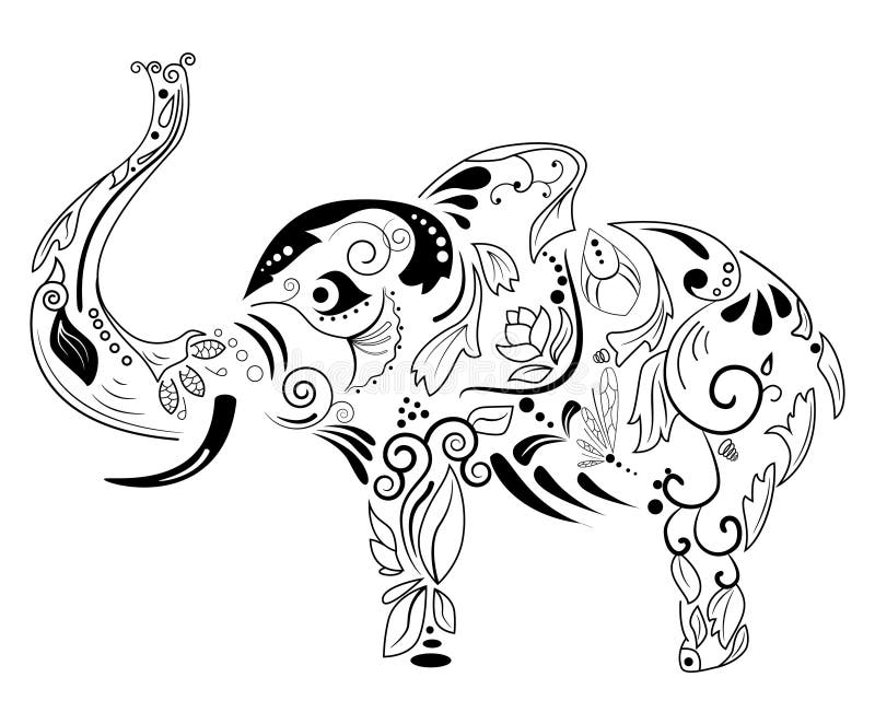 Elefante ilustração royalty free Elefante ilustração royalty free