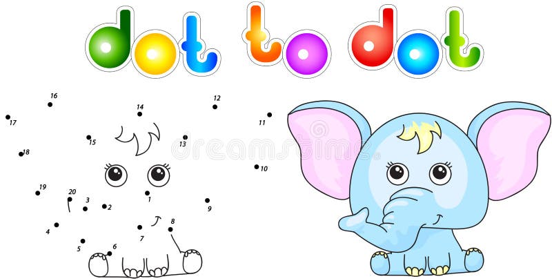 Elefante divertente e sveglio illustrazione di stock Elefante divertente e sveglio illustrazione di stock
