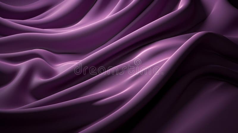 Elegance Manifested: Violet-tinged Wavy Fabric Design Offering Aesthetic Pleasure AI Generated