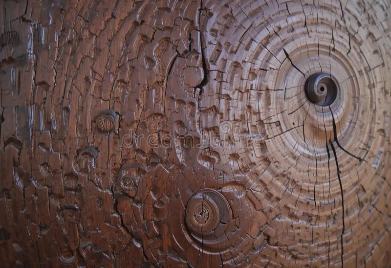 Elegancja ponadczasowa : Bogate ziarna i krymsy Weathera Mahogany Wooda ilustracji