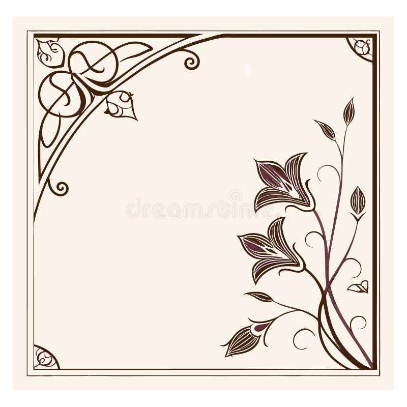 Elegancka sylwetka obramowania ramki ornacji royalty ilustracja