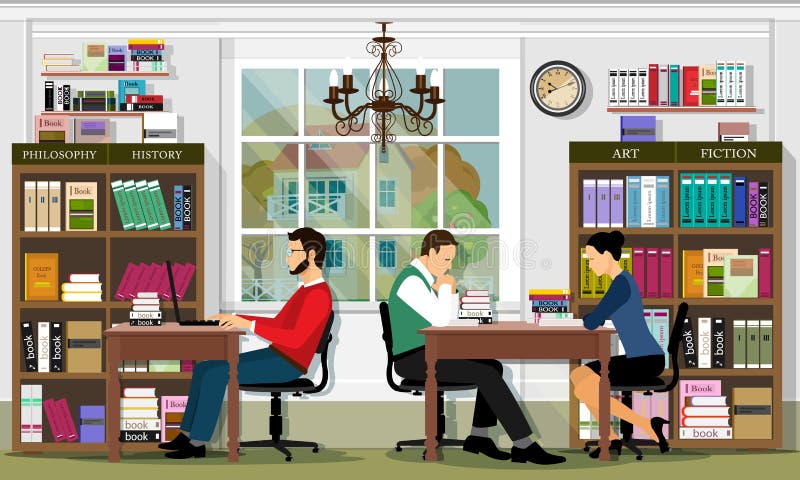 Elegancki graficzny biblioteczny wnętrze z meble i ludźmi Czytelniczy teren biblioteka 8 dostępne szczegółowe eps formatu obiektó ilustracji Elegancki graficzny biblioteczny wnętrze z meble i ludźmi Czytelniczy teren biblioteka 8 dostępne szczegółowe eps formatu obiektó ilustracji