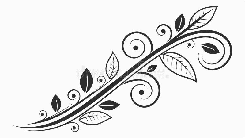 Elegancki ozdobny element konstrukcji wirowej ozdobny i kwitnący wektor Generative AI. Elegancki ozdobny element konstrukcji wirowej z skomplikowanymi szczegółami idealnie nadaje się do dodawania ozdobnego dotyku do projektu wektora Generative AI