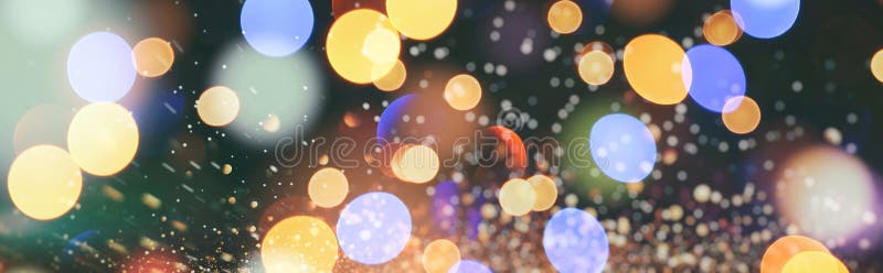 Elegant abstract background with bokeh defocused lights stock illustration
