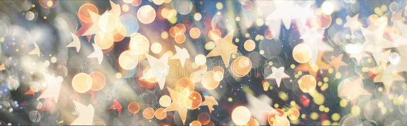 Elegant abstract background with bokeh defocused lights royalty free illustration