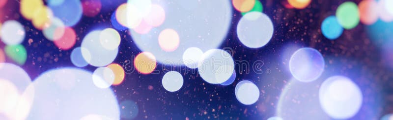 Elegant abstract background with bokeh defocused lights and stars stock illustration