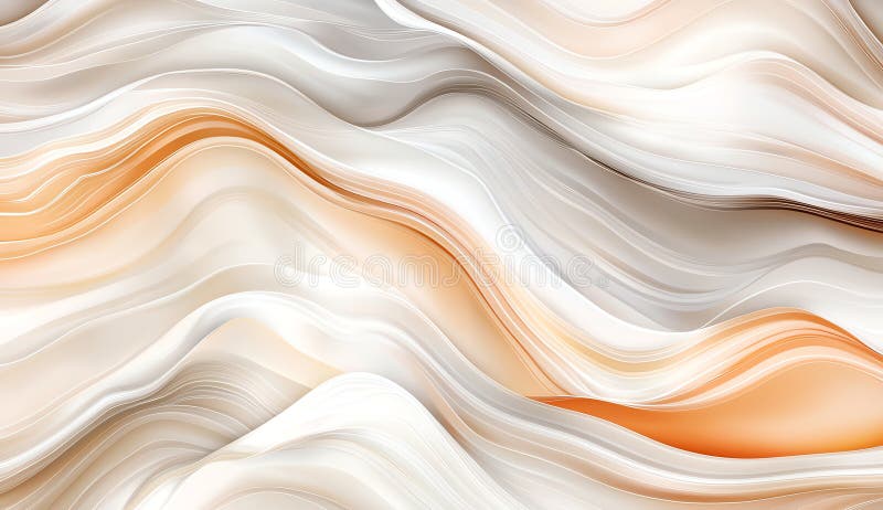 Elegant abstract background with flowing waves in soft beige and white tones creating serene and modern atmosphere royalty free stock photography