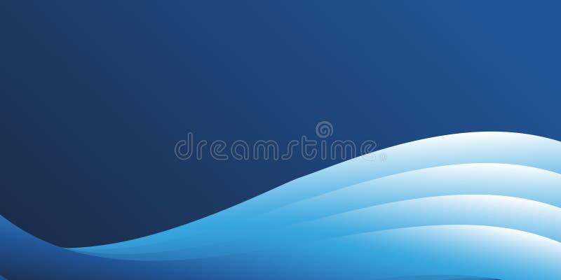 An elegant abstract background with a gradient of deep blue to lighter blue stock illustration