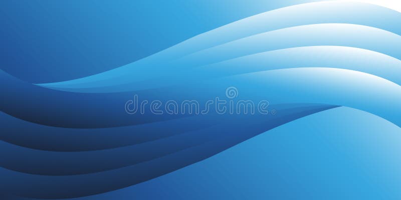 An elegant abstract background with a gradient of deep blue to lighter blue, featuring a subtle, wave-like white design vector illustration
