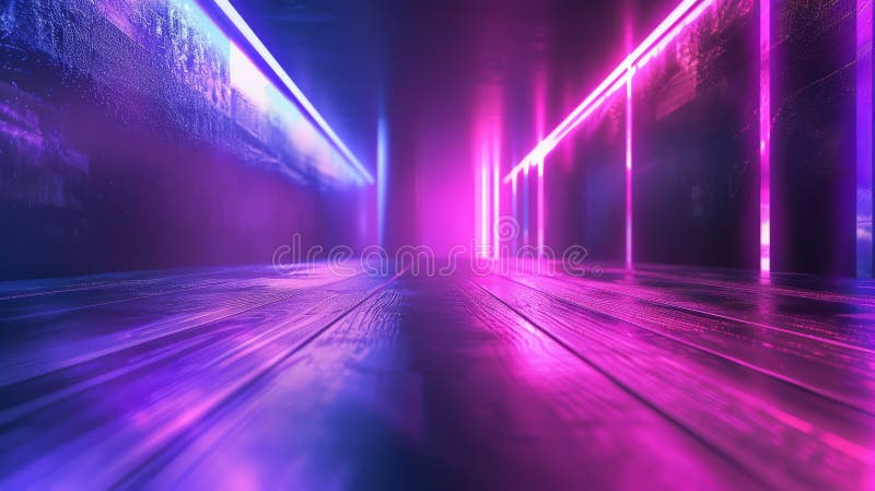 Elegant abstract background, sophisticated purple rays, luxurious light interior wall. stock photos