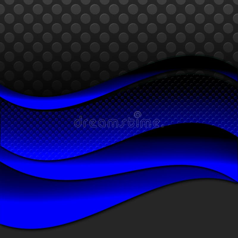 Elegant Blue Ribbon Background Stock Illustration Illustration of