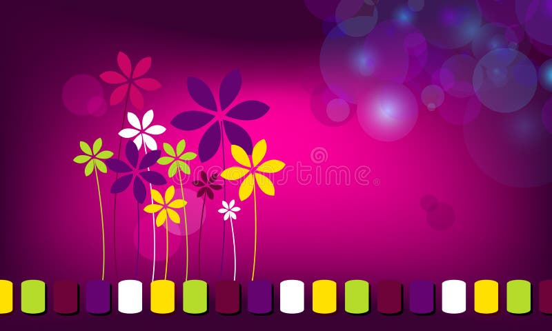 Elegant abstract floral business background vector illustration