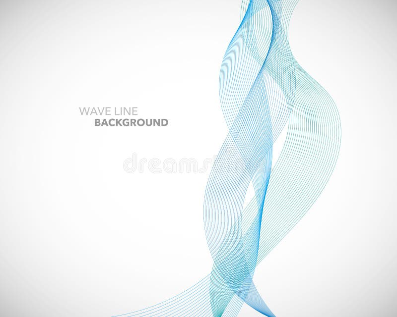 A Elegant abstract vector wave line futuristic style background template stock illustration